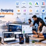 Website designing and digital marketing in Nagpur by Codes Wizards featuring professional web developers, SEO experts, and digital marketing specialists creating responsive websites and online marketing strategies.